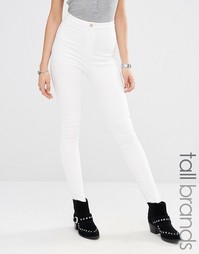 Облегающие джинсы с завышенной талией Missguided Tall - Белый