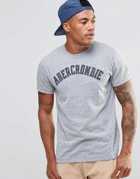 Облегающая серая футболка Abercrombie &amp; Fitch - Серый