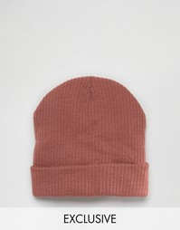 Reclaimed Vintage Oversized Beanie In Dusty Pink - Розовый