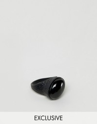 Черное кольцо с камнем Designb - Черный