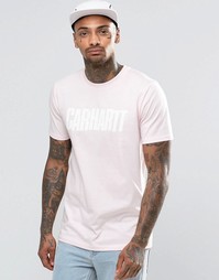 Футболка с надписью Carhartt WIP - Розовый