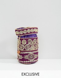 Расшитая бисером сумочка Reclaimed Vintage - Фиолетовый