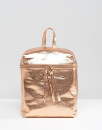 Рюкзак цвета металлик Missguided - Розовое золото