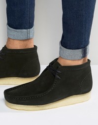 Ботинки Clarks Originals Wallabee - Черный