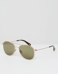 Солнцезащитные очки-авиаторы медного цвета G-Star Branco - Золотой