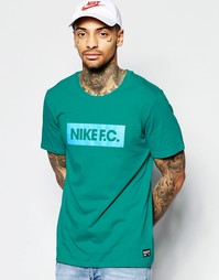 Футболка в стиле колор блок Nike Nike Fc 805521-351 - Синий