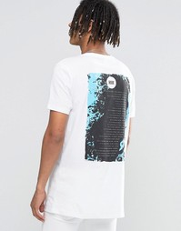 Длинная футболка с принтом Muse Tour ASOS - Белый