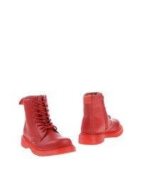 Красные Полусапоги и высокие ботинки DR. Martens
