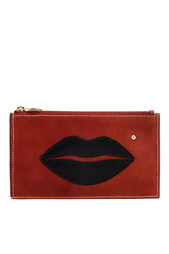 Кожаный кошелек CLF Pouty Purse Charlotte Olympia