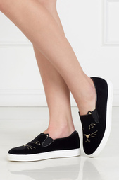 Вельветовые мокасины Cool Cats Charlotte Olympia