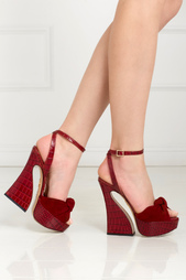 Босоножки из кожи и замши Vreeland Charlotte Olympia
