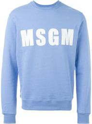 толстовка с заплаткой-логотипом MSGM