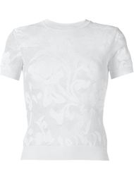 трикотажный топ с цветочным узором Ermanno Scervino