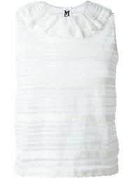прозрачный топ с волнистым воротником M Missoni