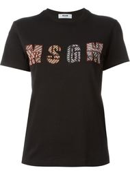 футболка с логотипом  MSGM