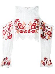 блузка с цветочной вышивкой  For Love And Lemons