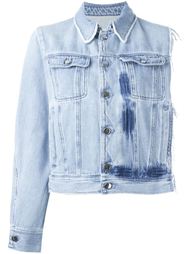 джинсовая куртка асимметричного кроя  Mm6 Maison Margiela