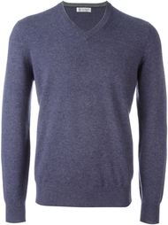 свитер c V-образным вырезом   Brunello Cucinelli