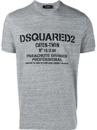 футболка с принтом "Caten Twin" Dsquared2