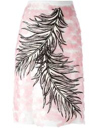 юбка с вышивкой  Emilio Pucci