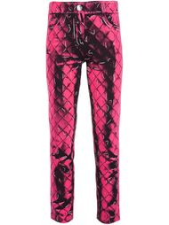 quilted effect trousers Moschino