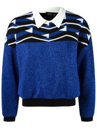geometric pattern knit sweatshirt Gig