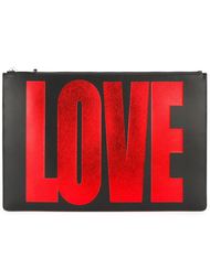 клатч с принтом "love" Givenchy