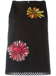 flower patch sleeveless top Boutique Moschino