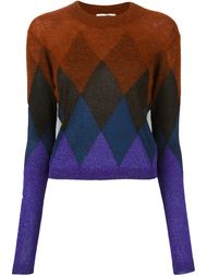 dégradé effect geometric sweater Marco De Vincenzo