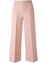 cropped flared trousers MSGM
