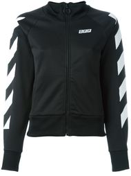 striped sleeved zipped sweatshirt Off-White