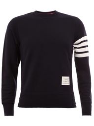 striped sleeve detail sweatshirt Thom Browne