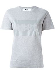 silver-tone logo T-shirt MSGM