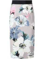 floral print pencil skirt Milly