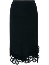 embroidered hem skirt Victoria Beckham