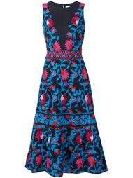 embroidered flower dress Tanya Taylor