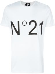 logo print T-shirt Nº21