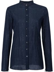 perforated manadarin collar shirt Sophie Theallet