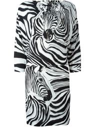 платье с принтом зебры Roberto Cavalli