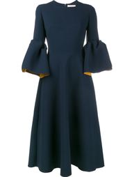 креповое платье с рукавами-колокол Roksanda