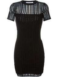 перфорированное приталенное платье  T By Alexander Wang