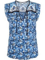 printed sleeveless blouse Veronica Beard