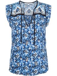 printed sleeveless blouse Veronica Beard