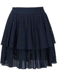 shirred eyelet layered skirt Sophie Theallet