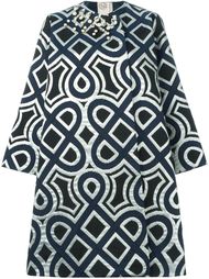 geometric print coat Antonio Marras