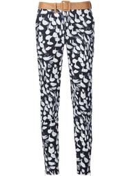 animal print slim-fit trousers Sophie Theallet