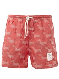 Dachshund patterned swimming trunks Thom Browne