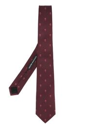 dots and skull motif tie Alexander McQueen