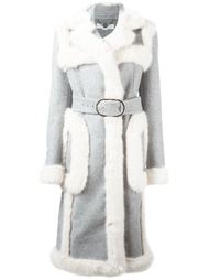 пальто с меховой отделкой  Stella McCartney