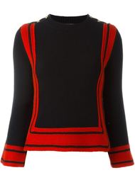свитер с контрастными полосками   Alexander McQueen